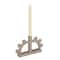 Hello Honey® 9" White Scalloped Taper Candle Holder